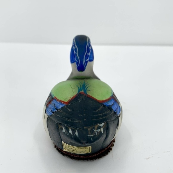 Jasco Mallard Duck Porcelain Lint Remover Brush 1980's Collectible Hand Painted - Picture 4 of 8